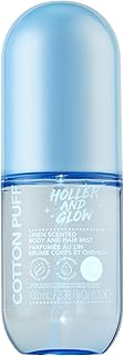 Holler And Glow Mood Boosting Cotton Puff Body & Hair Mist, Body Spray, Teen Girls Spritz, Long Lasting, Linen, Fresh Scented, Water Based Fragrance For Tweens, Clean & Gentle Formula, 3.38 Fl Oz