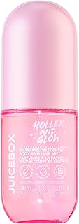 Holler And Glow Mood Boosting Juice Box Body & Hair Mist, Body Spray, Teen Girls Spritz, Long Lasting, Watermelon, Fruity Scented, Water Based Fragrance For Tweens, Clean & Gentle Formula, 3.38 Fl Oz